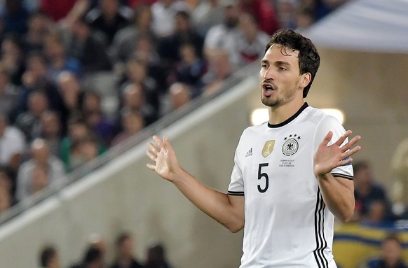 Fehlt gelbgesperrt: Mats Hummels.