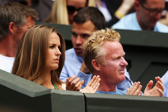 Kim Sears, die Freundin von Andy Murray, spendet ihrem Liebsten warmen Applaus.