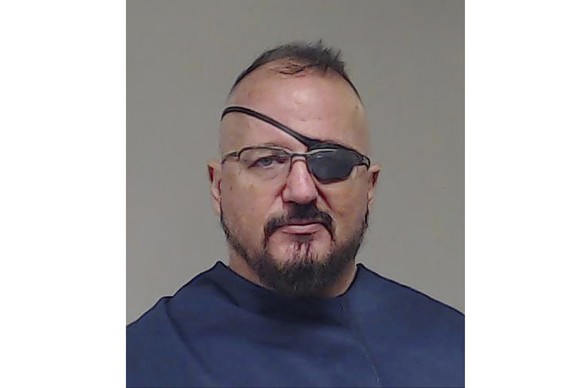 This photo, provided by the Collin County Sheriff&#039;s Office shows Stewart Rhodes. Prosecutors have filed seditious conspiracy charges on Thursday, Jan. 13, 2022, against Rhodes, the leader of the  ...