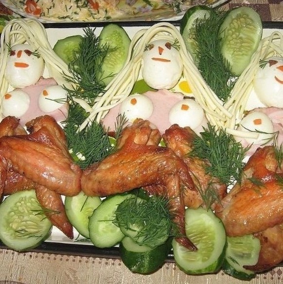 You don't play with food.  Food art