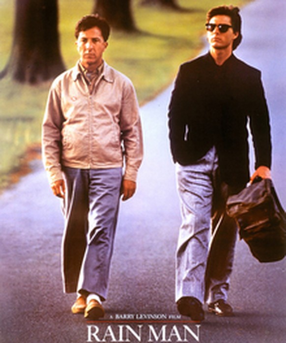 Rain Man – US-Filmdrama mit Dustin Hoffman (links) und Tom Cruise.