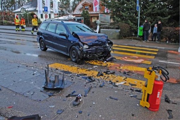 Der Unfallort in Täuffelen.