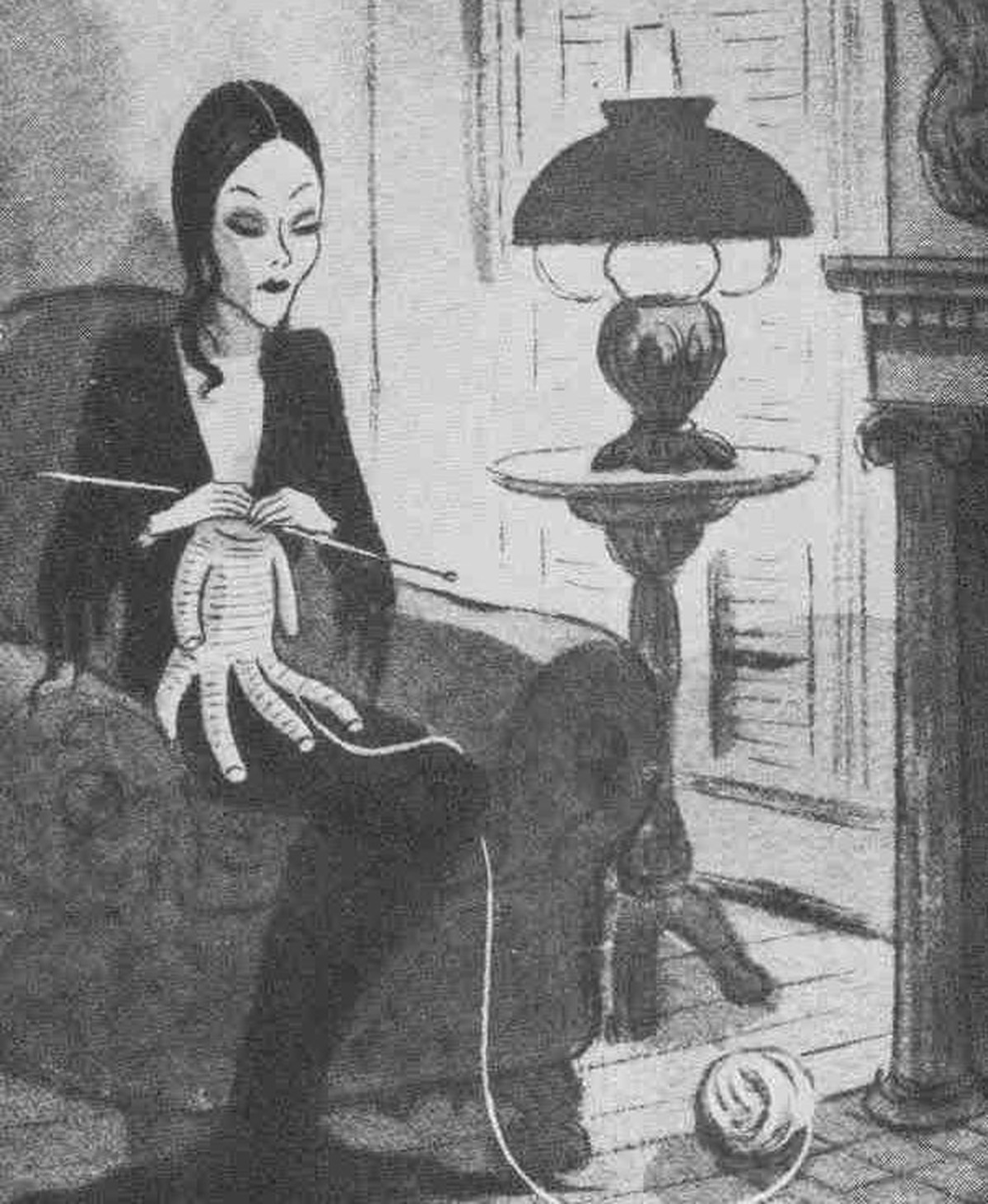 Morticia Addams the addams family Charles Addams, Cartoonist bei The New Yorker Magazine https://en.wikipedia.org/wiki/Morticia_Addams