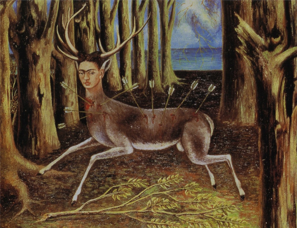 Ein Selbstportrait von Frida Kahlo.
