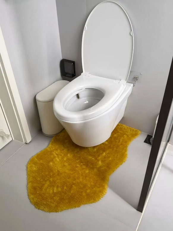 Lustige Fails: WC-Teppich