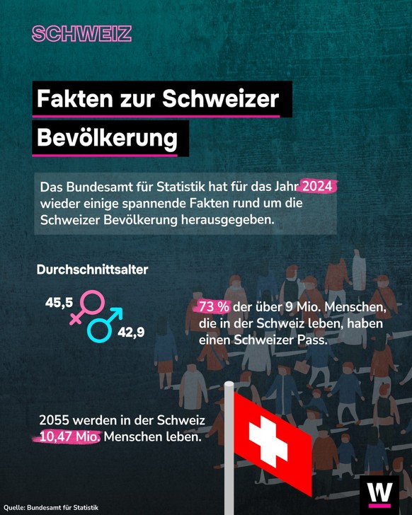 &lt;p&gt;Das Bundesamt für Statistik hat die Bevölkerungszahlen für das Jahr 2024 herausgegeben.&lt;/p&gt;