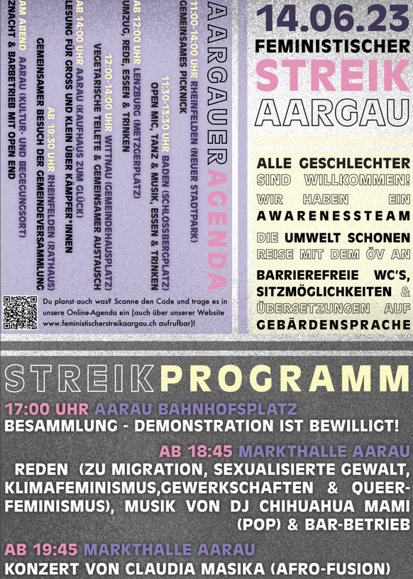 Frauenstreik 2023, Feministischer Streik Aargau, Aarau