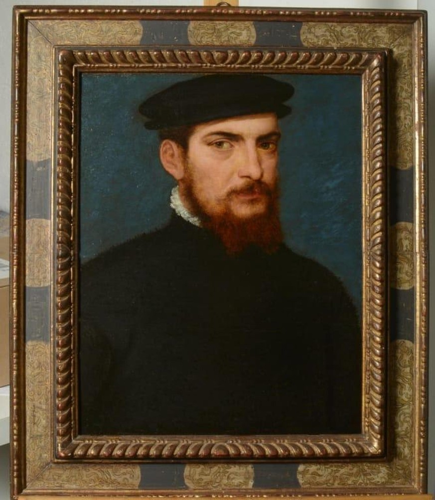 Verloren geglaubt: «Porträt eines Herrn mit schwarzer Baskenmütze» von Tizian.