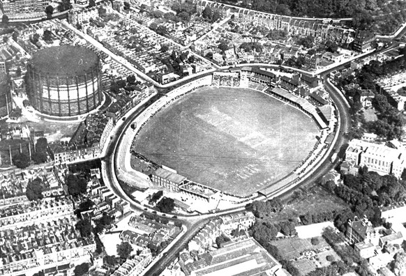 Das Kennington Oval von London im Jahr 1938.