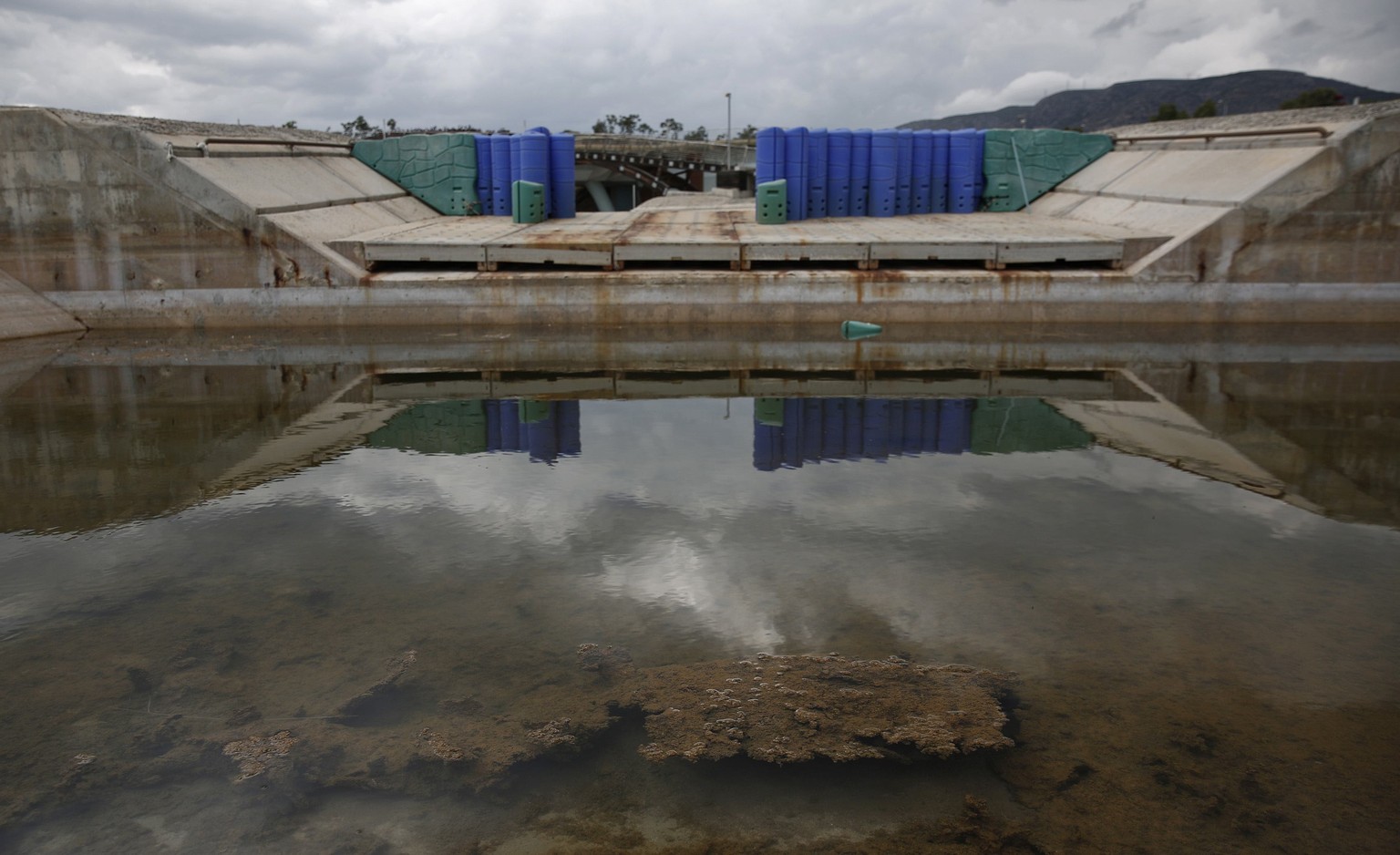 Wasser ist vorhanden, Wettkämpfe könnten trotzdem nicht durchgeführt werden.