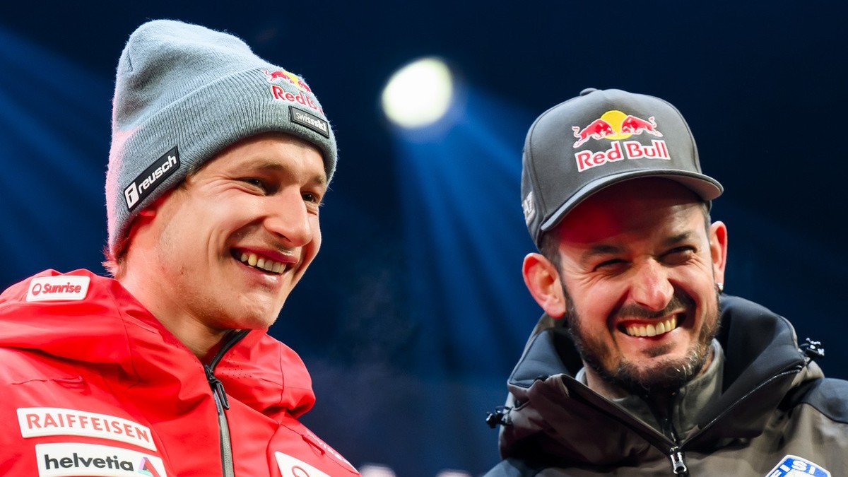 Marco Odermatt et Dominik Paris à Wengen