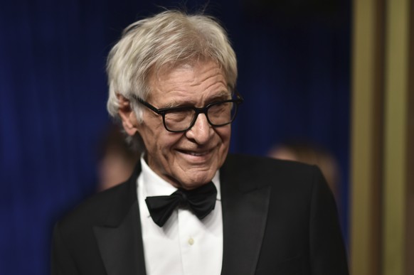 Harrison Ford arrives at the 77th Primetime Emmy Awards on Sunday, Sept. 14, 2025, at the Peacock Theater in Los Angeles. (Photo by Richard Shotwell/Invision/AP)
Harrison Ford