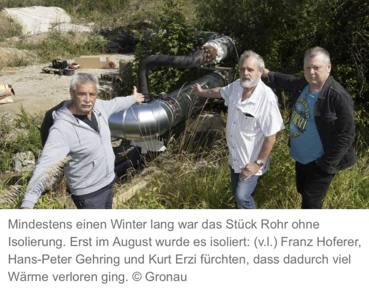 Rentern zeigen auf Dinge