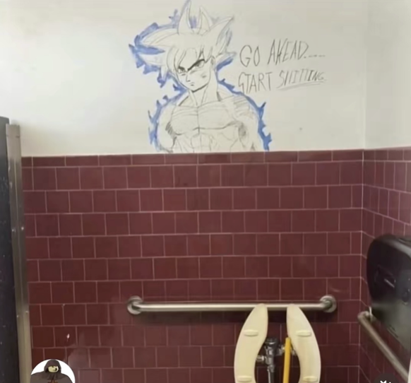 Lustige Street Art: WC