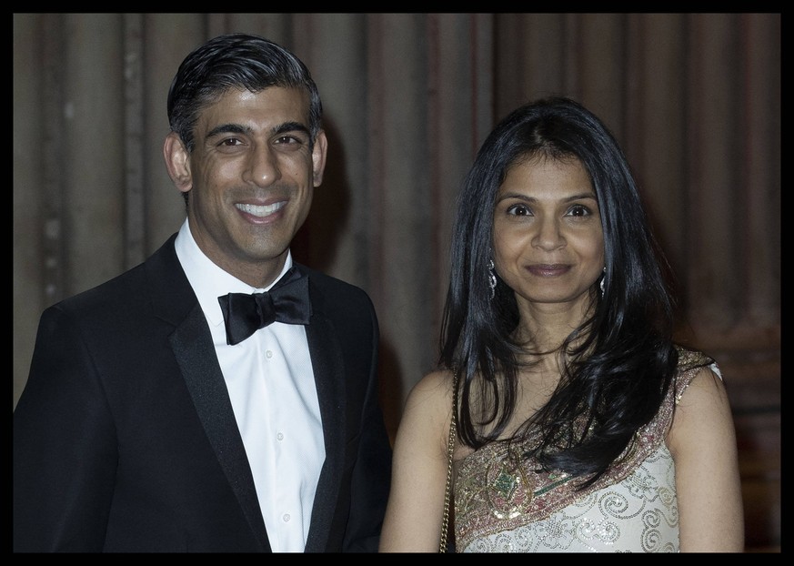 Rishi Sunak und Ashkata Murthy.