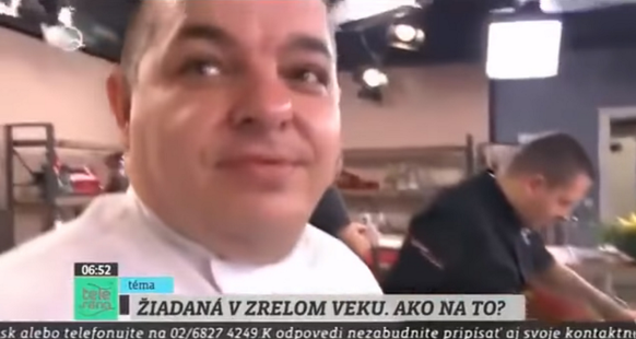 Der slowakische TV-Koch&nbsp;Lubomir Herko erlaubt sich einen Drogenscherz während der Live-Sendung.&nbsp;