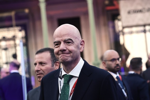 FIFA President Gianni Infantino attends the closing ceremony of the Esports World Cup at the Grand Palais in Paris, France, Sunday Aug. 23, 2026. (Teresa Suarez/Pool Photo via AP)
Gianni Infantino