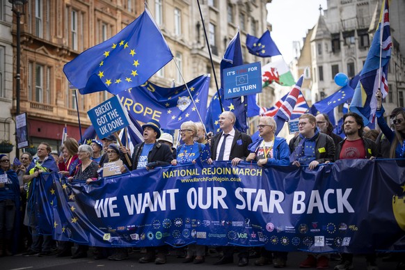 Protesters last week called for a return to the EU.