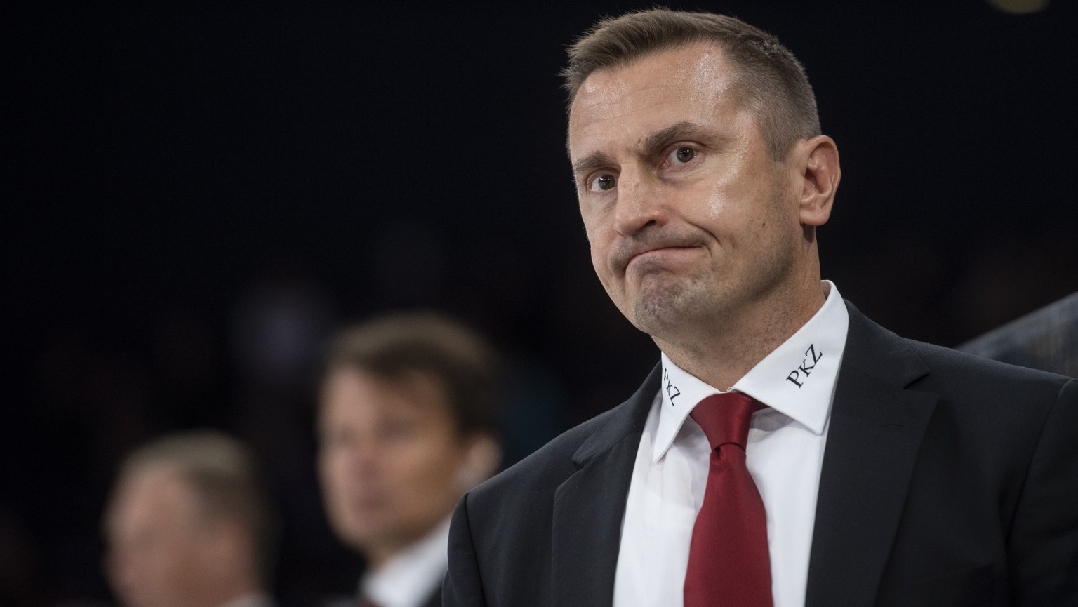 Lausannes Cheftrainer Ville Peltonen reagiert im Eishockeyspiel der National League zwischen den ZSC Lions und dem Lausanne HC am Freitag, 20. September 2019, im Zuercher Hallenstadion. (KEYSTONE/Enni ...