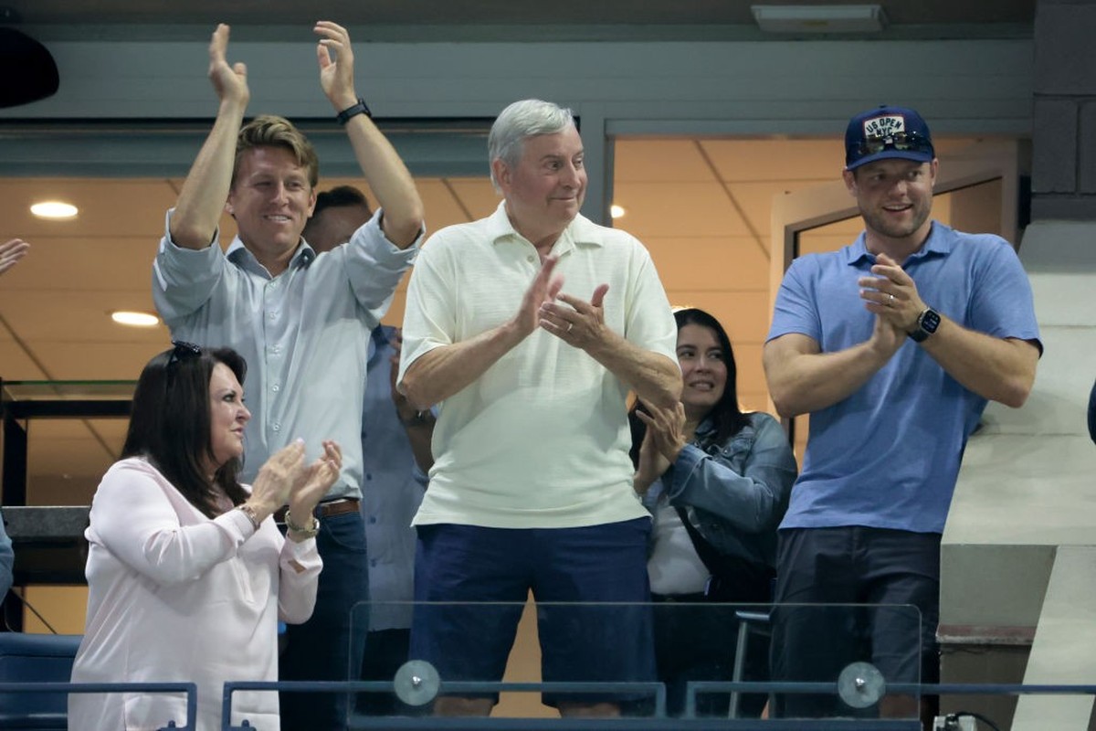 NEW YORK, NEW YORK - SEPTEMBER 5: Terry Pegula, father of Jessica Pegula of USA attends day eleven of the 2024 US Open Tennis Championships at the USTA Billie Jean King Tennis Center on September 5, 2 ...