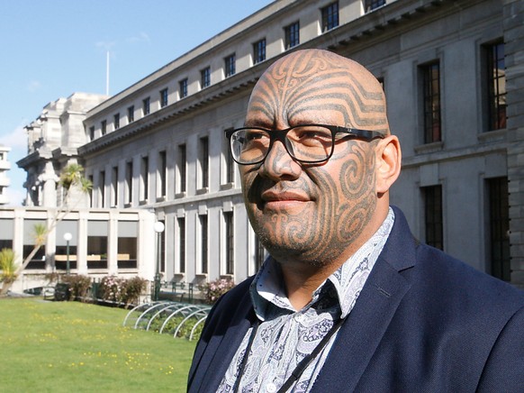 ARCHIV - Rawiri Waititi, Co-Vorsitzender der Maori-Partei, steht f