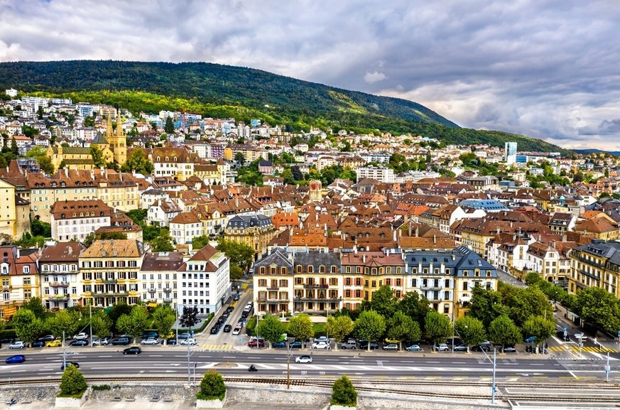 Neuchatel Stadt Gelbe Stadt