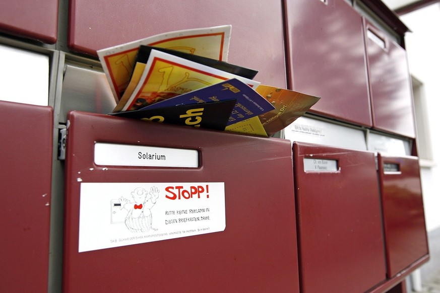 12 Bitte keine Werbung Aufkleber - STOP Briefkastenwerbung