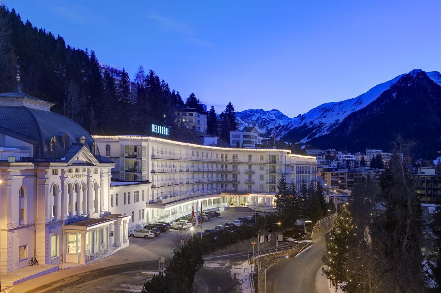 Omikron-Welle hat Folgen: Wegen Personal-Engpässen ist das Luxushotel Steigenberger Davos derzeit zu. 