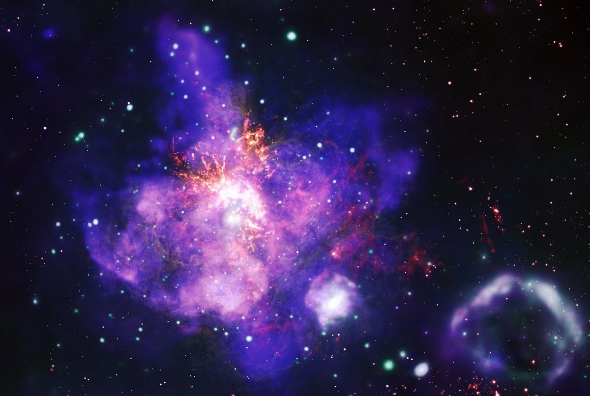 A Stellar Bouquet
This image, released on Feb. 12, 2025, is the deepest X-ray image ever made of the spectacular star forming region called 30 Doradus. By combining X-ray data from NASA’s Chandra X-ra ...