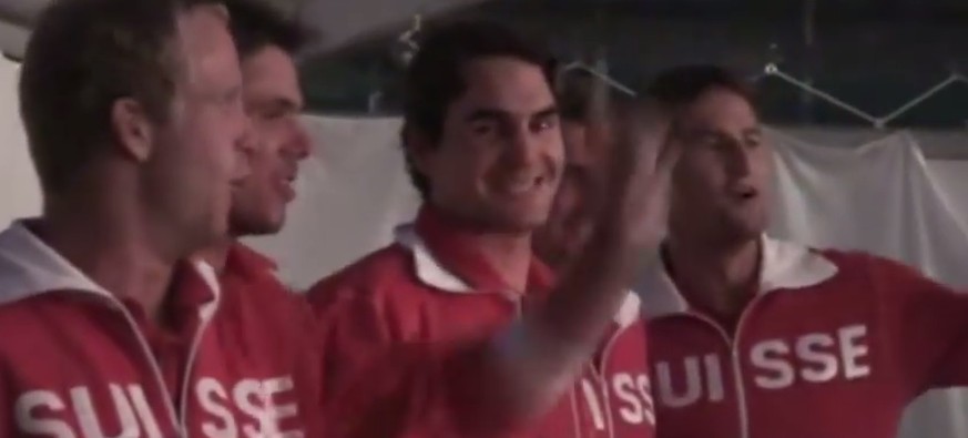 «Who is the beeest? Better than the reeest?» – Federer rockt beim Davis Cup das Festzelt