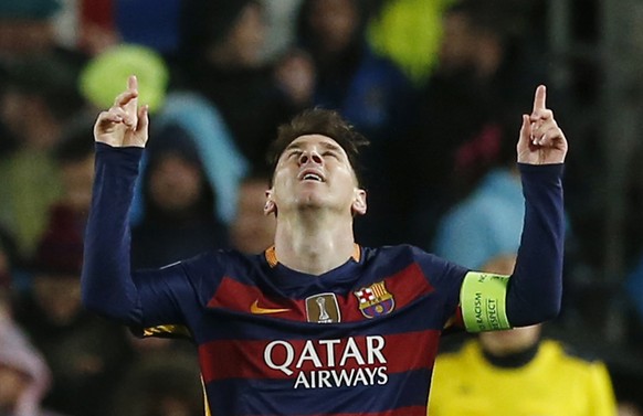Kein seltenes Bild: Lionel Messi feiert im Barça-Trikot einen Treffer.<br data-editable="remove">