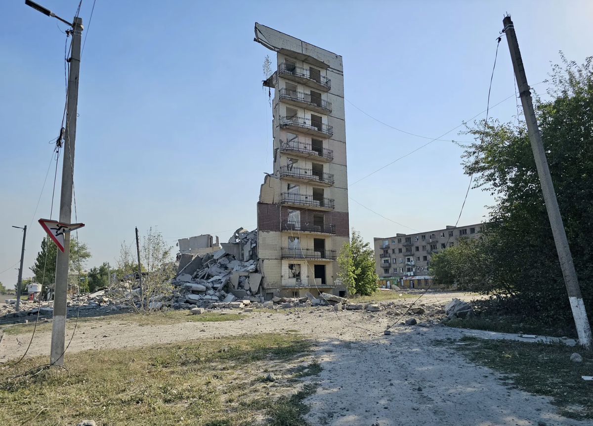 Reportage à Novohrodivka.