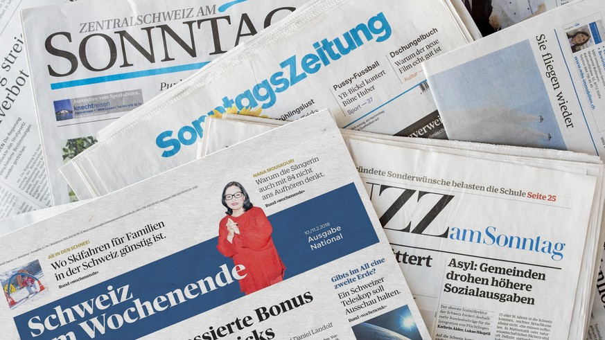 Teaserbild &quot;Das schreiben die Sonntagszeitungen&quot; Sonntag, Sonntagszeitung, Sonntags Zeitung, Schweiz am Wochenende