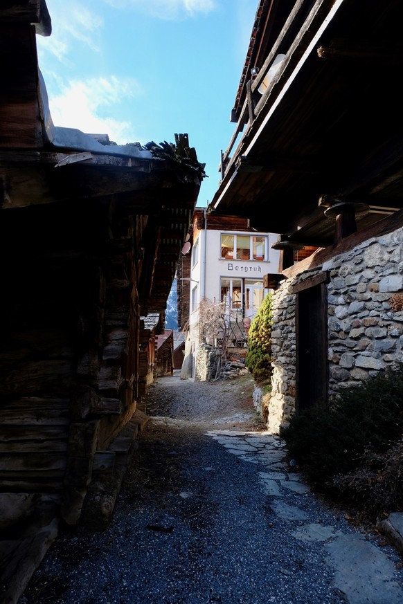 Valais mountain village of Albinen