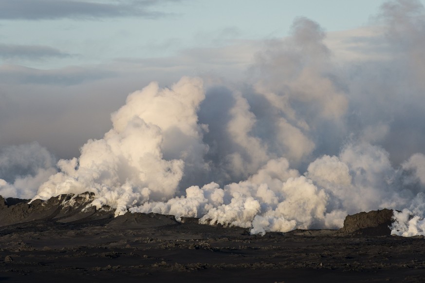 Erneute Eruption gibt Anlass zu grösster Sorge: Der isländische Vulkan könnte sehr bald ausbrechen.