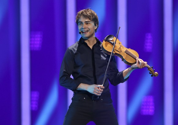 Alexander Rybak from Norway performs the song &#039;That&#039;s How You Write A Song&#039; in Lisbon, Portugal, Wednesday, May 9, 2018 during a dress rehearsal for the Eurovision Song Contest. The Eur ...