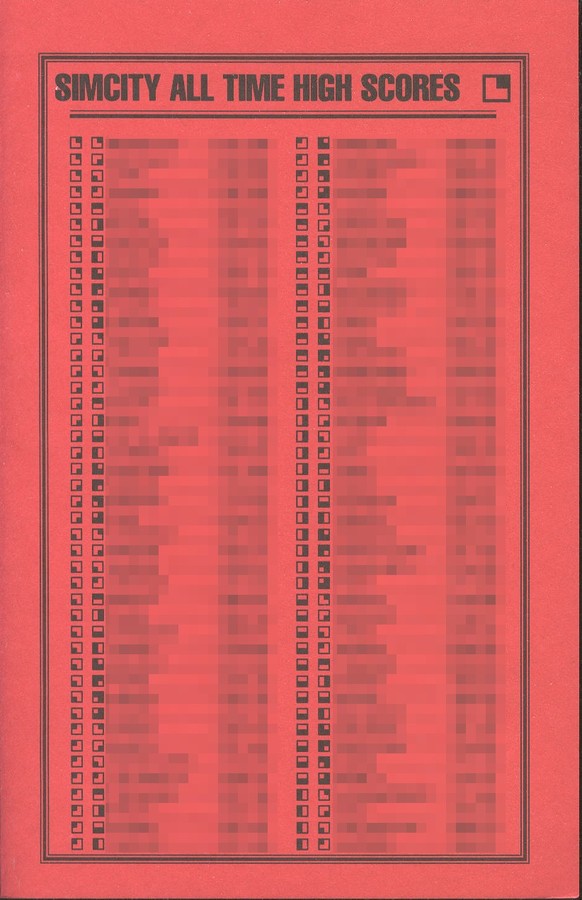 Auch «Simcity» griff auf die beliebte Schwarz-auf-Rot-Taktik zurück.