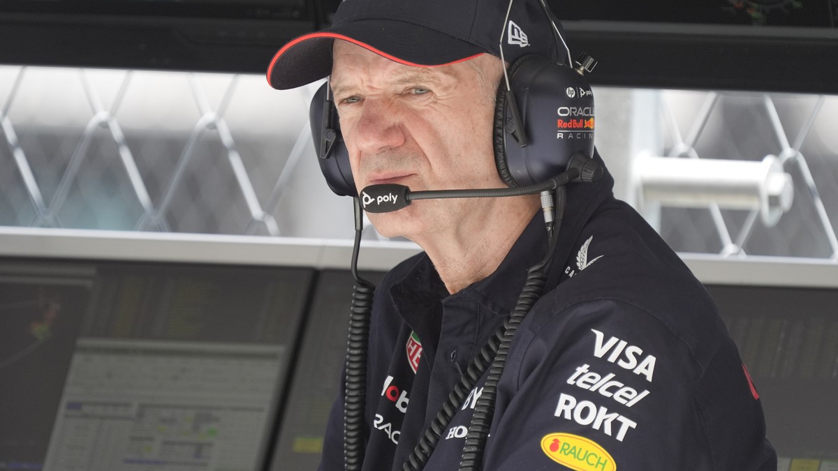Adrian Newey, the chief technical officer for Red Bull, looks on during practice ahead of the Formula One Miami Grand Prix auto race at Miami International Autodrome, Friday, May 3, 2024, in Miami Gar ...