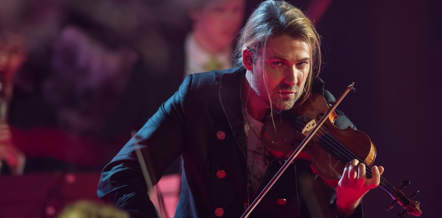 David Garrett mit seinem Arbeitswerkzeug.