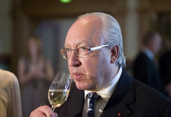Urs E. Schwarzenbach, owner of the hotel, has a glass of wine at the reopening of the Dolder Grand Hotel in Zurich, Switzerland, pictured on April 24, 2008. The hotel was built in 1899 and was one of  ...