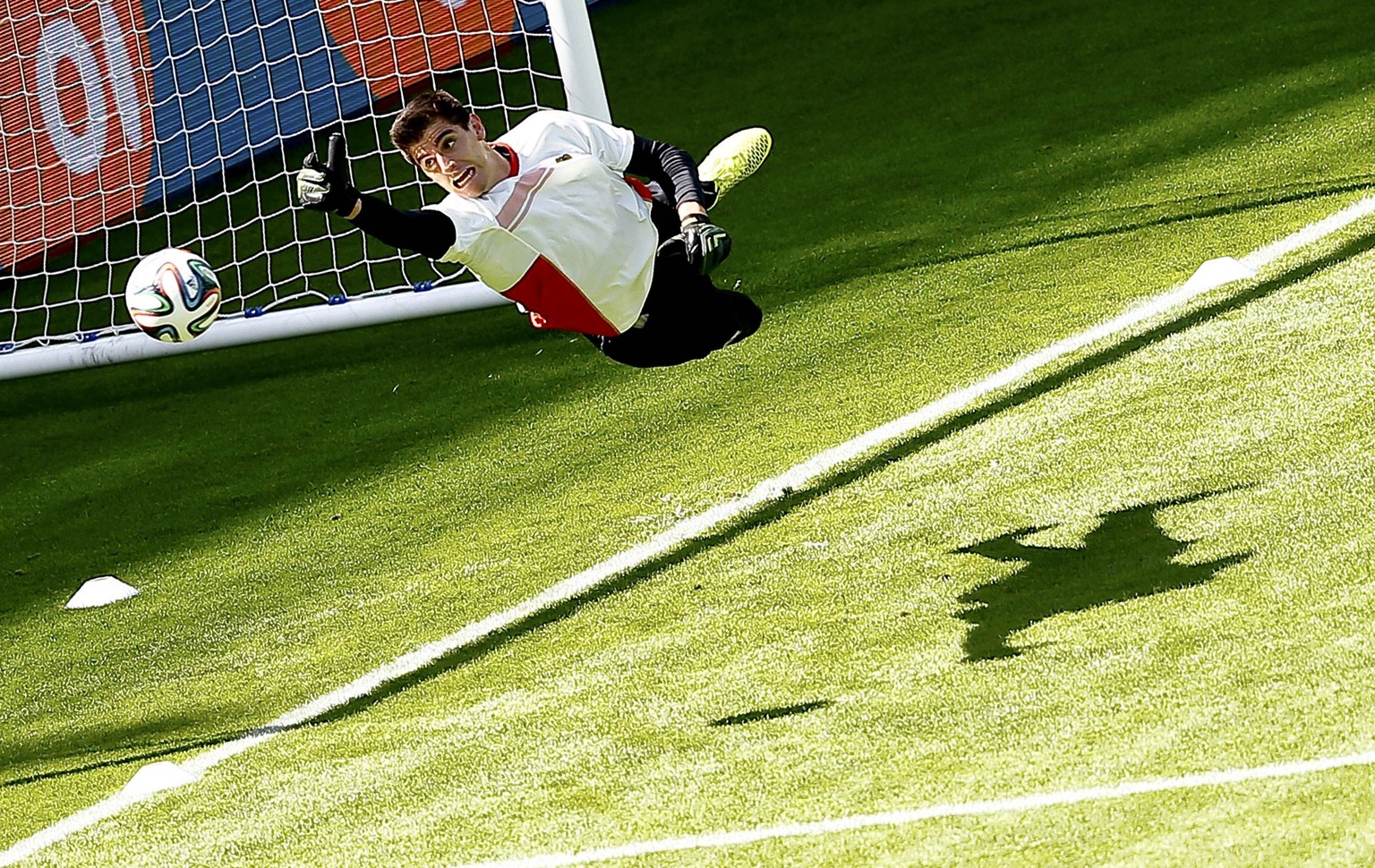 Auch im Tor der Belgier steht mit dem 22-jährigen Thibaut Courtois ein Jungspund.