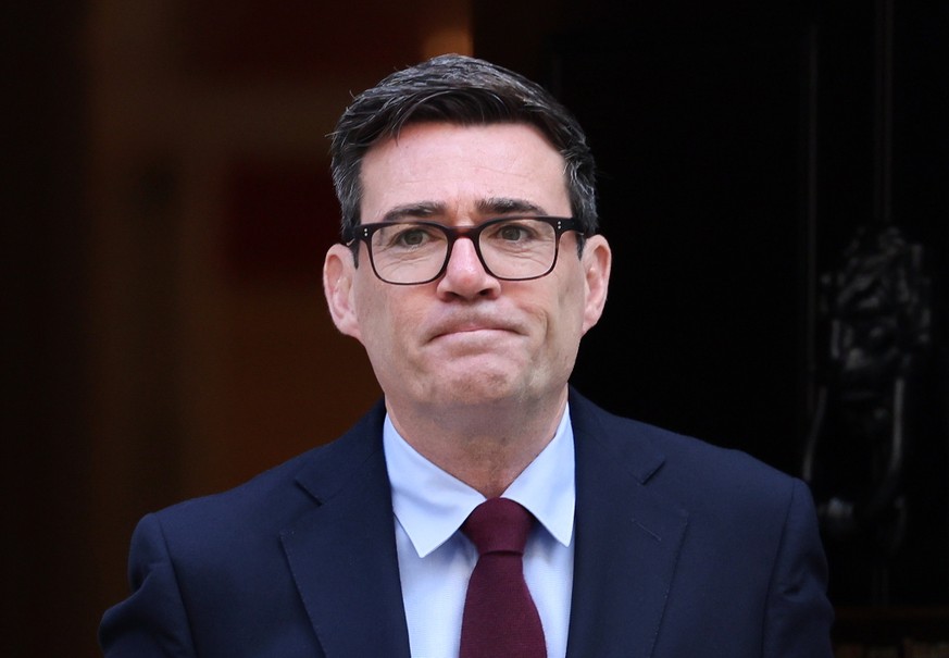 epa13224789 British Prime Minister Andy Burnham departs 10 Downing Street for Prime Minister's Questions at parliament in London, Britain, 09 September 2026. EPA/ANDY RAIN