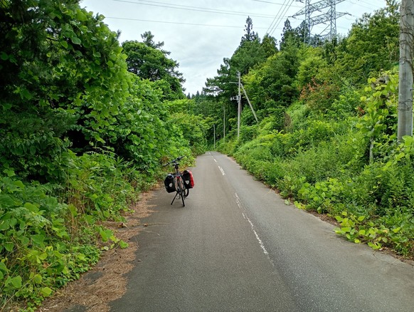 Pius Otts Tourenvelo, nachdem er die 1000-Kilometermarke geknackt hatte.
