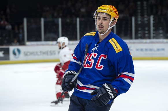 Lions Topscorer Jerome Bachofner, im Eishockey Meisterschaftsspiel der National League zwischen den ZSC Lions und dem Lausanne HC, am Sonntag, 14. Oktober 2018, im Hallenstadion in Zuerich. (PPR/Melan ...