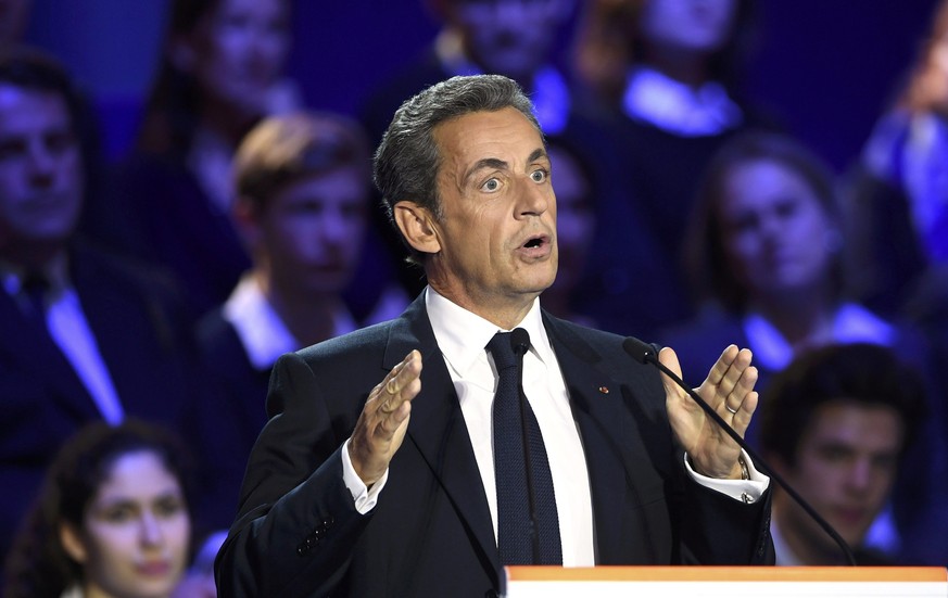 French politician and former President Nicolas Sarkozy attends the second prime-time televised debate for the French conservative presidential primary in Paris, France, November 3, 2016. REUTERS/Eric  ...