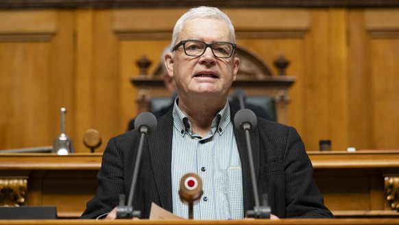 Felix Wettstein, GP-SO, spricht waehrend der Sommersession der Eidgenoessischen Raete, am Dienstag, 28. Mai 2024 im Nationalrat in Bern. (KEYSTONE/Anthony Anex)