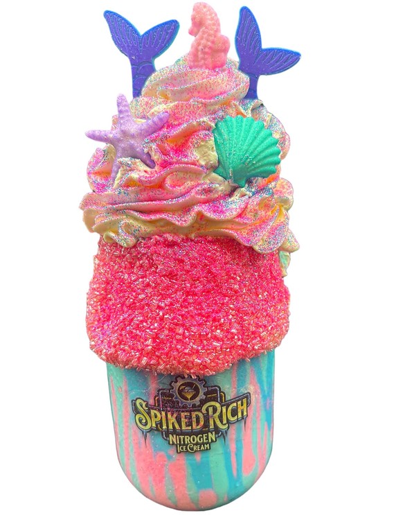 Spiked Rich Davie, Florida
UNDER THE SEA
Cotton Candy Shake, Mermaid Bark, Marshmallow Fluff, Whip, Sugar Charms, Glitter 
https://spikedrich.com/menu/