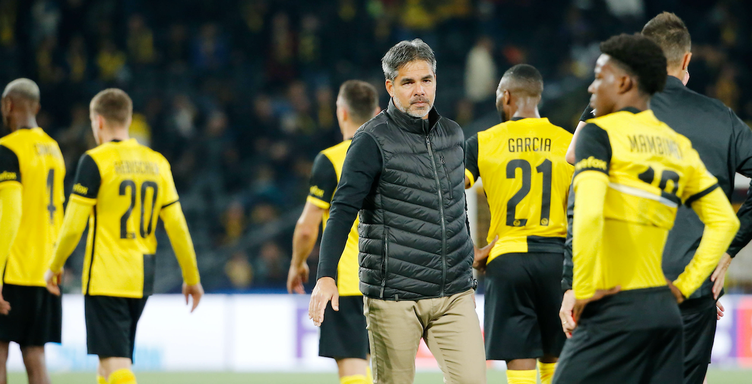 Foto Manuel Geisser 20.10.2021 Bern : Wankdorf Stadion Bern Saison 2021/2022 Herren Fussball UEFA Champions League Gruppenphase BSC Young Boys Bern - CD Villarreal Trainer David Wagner - Felix Mambimb ...