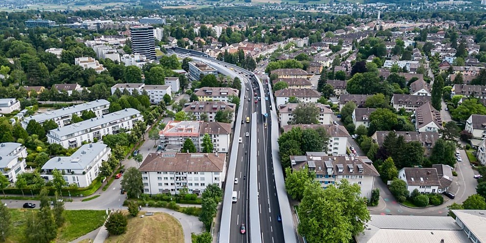 Der Pannenstreifen auf der A6 zwischen Wankdorf und Muri kann seit zwei Wochen als Fahrspur genutzt werden.