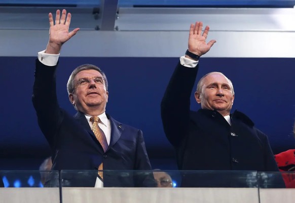 Verstehen sich: IOC-Präsident Thomas Bach (links) und Russlands Präsident Wladimir Putin.